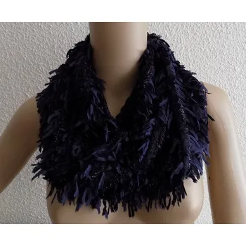 Šátek Šála tunel modrá (Dutá šála modrá)