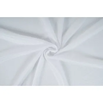 Funkční tričkovina, šatovka, úplet LINDA, bílá látka, metráž