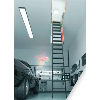 Půdní schody Půdní schody FAKRO LMP Stavební otvor: 60x144 cm, Výška: 366 cm