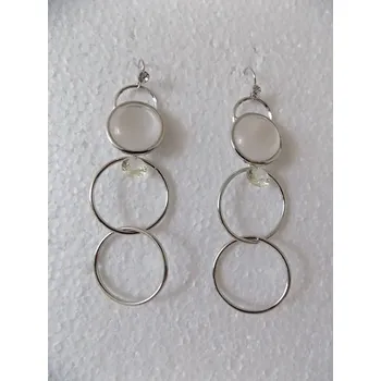 Náušnice Náušnice dlouhé kruhové (Náušnice s kruhy)