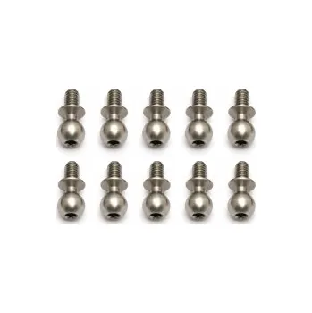 RC model Kulové čepy, střibrné, 4mm, 10ks.