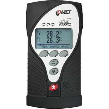 Dílna Comet M1220 | Multilogger - teploměr-vlhkoměr se 2 vstupy MiniDIN a 2 termočlánkovými vstupy M1220