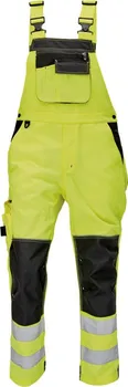 montérky Červa Knoxfield Hi-Vis reflexní kalhoty s laclem žluté