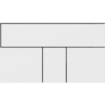 Ovládací tlačítko SANIT LOS malé 205x145mm bílé