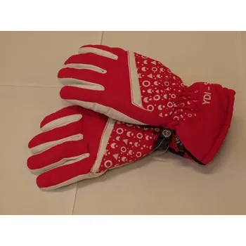 Čepice Výrobce Dětské rukavice růžové s bílou Velikost: L