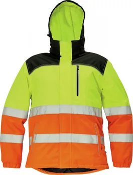 pracovní bunda CERVA Knoxfield Hi-Vis zimní bunda žlutá/oranžová