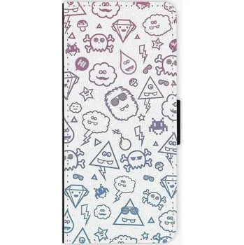 Pouzdro na mobilní telefon Recenze iSaprio Funny Clouds pro Samsung Galaxy J3 flipové