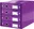 Leitz Click & Store 4 zásuvky, purpurový
