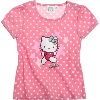 Výrobce Bavlněné kojenecké triko Hello Kitty růžové Velikost: 18m