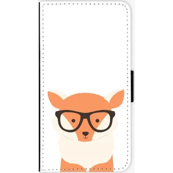 Pouzdro na mobilní telefon Recenze iSaprio Orange Fox pro Samsung Galaxy J7 2017 flipové