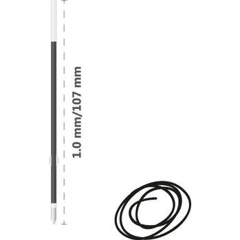 Náplň kuličková MILAN P1 Touch 1,0 mm, černá