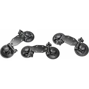 Brodit držák s dvojitou přísavkou na sklo, AMPS předvrtané díry