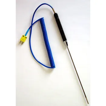 Tecpel TPK-03 | Dlouhé ponorné teplotní čidlo (NiCr-Ni), -50 až +800 °C | termočlánek "K" (NiCr-Ni) TPK-03