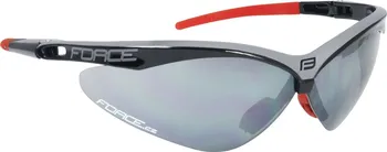 cyklistické brýle FORCE AIR 91040 černo-šedé, černá laser skla