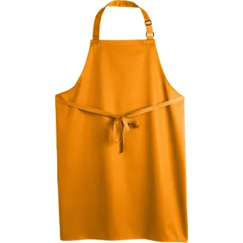 Gastro oděv Denny´s DP200 kuchyňská zástěra s laclem oranžová UX