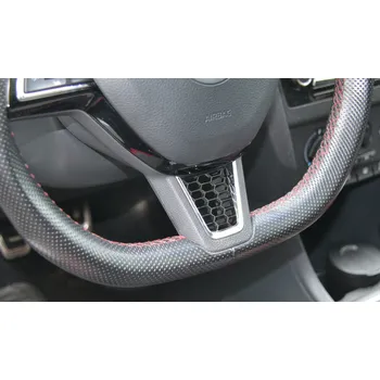 Potah na volant Plaketka RS do zkoseného volantu KI-R - černá