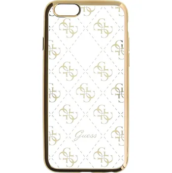 Pouzdro na mobilní telefon Guess 4G GUHCP6TR4GG pro Apple iPhone 6/6S Gold