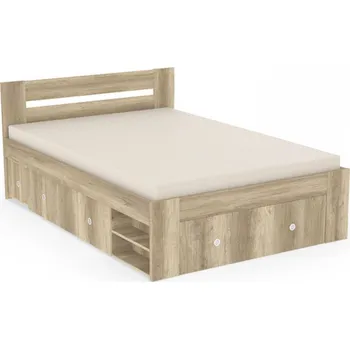 Postel Postel Rea Larisa 120 x 200cm s čely Dub canyon