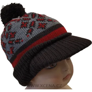 Čepice Wolf Teplá čepice s kšiltem hnědá Velikost: 4-6 let