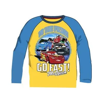 Sun City Cars McQueen tričko žluté s tyrkysovou Velikost: 3roky