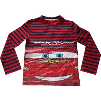 Sun City Cars trička červené s pruhy nový model Velikost: 8roků