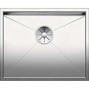 Nerezový dřez BLANCO Zerox 500 U Infino nerez hedvábný lesk bez táhla C-Overflow 521589