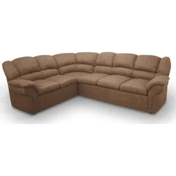 Sedací souprava Sedací souprava, rohová, L, rozkládací/úložný prostor, hnědá, AMELIA