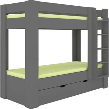 Dětská postel Dětská patrová postel REA Pikachu pravá - graphite