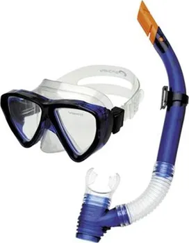 Potápěčská maska Spokey Quarius sada potápěčské brýle +  šnorchl modré
