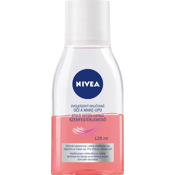 Odličovač Nivea Caring Eye Make-up Remover dvoufázový olejový odličovač očí a make-upu 125 ml