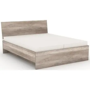 Postel Postel REA Oxana 160x200cm s roštem - dub canyon - s lamelovými rošty s pružinami 2x 80x200cm