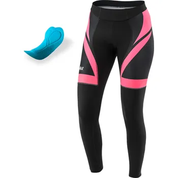 cyklistické kraťasy Kalas Titan X8 + sedlo Titan X8 dámské fluo/černé, 2