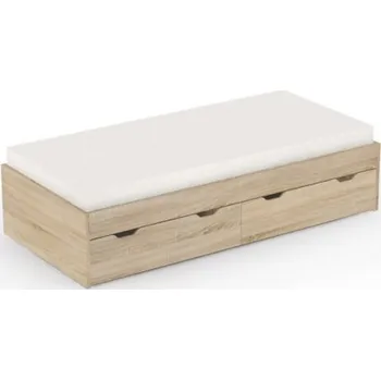 Postel Dětská postel s úložným prostorem REA Misty 90x200cm - dub bardolino