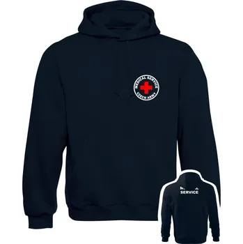 Pánská mikina Mikina s kapucí CZECH ARMY MEDICAL SERVICE - námořní modrá