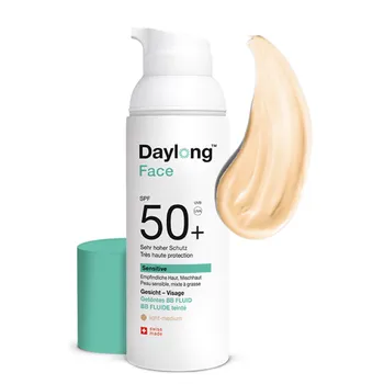 Přípravek na opalování Spirig Daylong Face Sensitive tónující BB fluid.SPF 50+ 50 ml