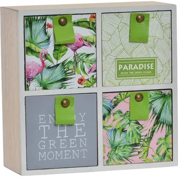 Šperkovnice Šperkovnice "TROPICAL"- 4xšuplík 18x8x20