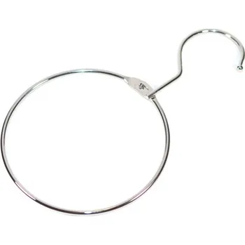 Kroužek s háčkem, kruh na klíče s hákem, kruhový věšák, šatní hák