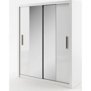 Šatní skříň Casarredo Šatní skříň IDEA 03 bílá zrcadlo 180 cm