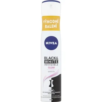 Tělová kosmetika Nivea Black & White Invisible Clear antiperspirant 200 ml