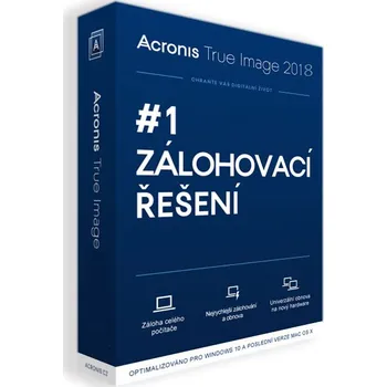 Zrychlení počítače Acronis True Image 2018 1 PC Upgrade CZ