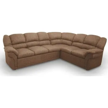 Sedací souprava Sedací souprava, rohová, P, rozkládací/úložný prostor, hnědá, AMELIA