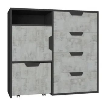 Komoda Dětská komoda 1D5S Nina Grafit/enigma