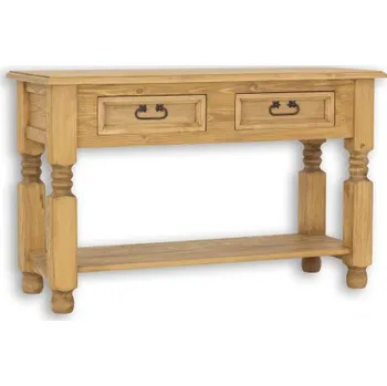 Konferenční stolek Stolek s šuplíky z masivu selský odkládací MES 09 - K09 přírodní borovice