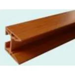 Boční profil shrnovacích dveří, délka 2m Barva: Hnědá