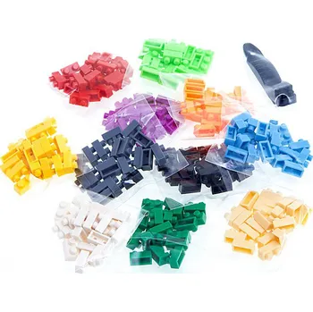 Sada dvojitých kostiček pro kryt na skládání kostiček - 11 x 20 kusů