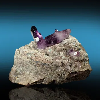 Přírodní kámen Ametyst z Namíbie 90x62mm, krystal:18x10mm