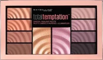 Paletka dekorativní kosmetiky Maybelline Total Temptation paleta očních stínů a rozjasňovačů 12 g