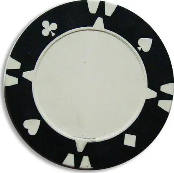 Pokerový žeton Tuin Flop Kusový žeton design černý  1 ks