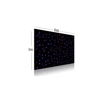 LED osvětlení LED curtain závěs 6x 4 m, 288x RGB 3-in-1 LED, DMX
