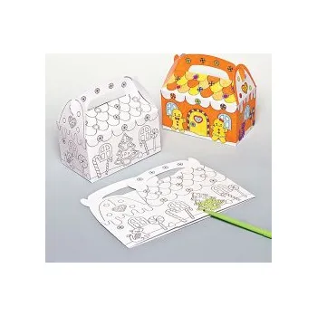 Dárková krabička Dárková krabička k vybarvení perníkový domek -